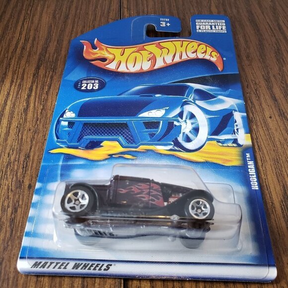 Hot Wheels 2001 Hooligan Dark Purple With Silver Five Spoke Wheels #203 - Picture 2 of 8